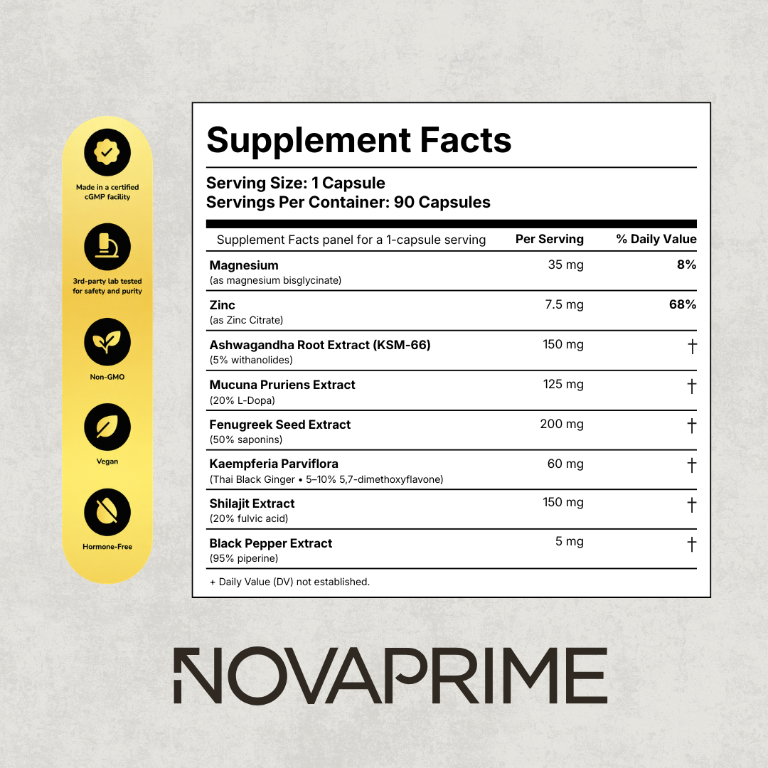 NovaPrime | 8-in-1 Performance Capsules (Upgraded Formula)